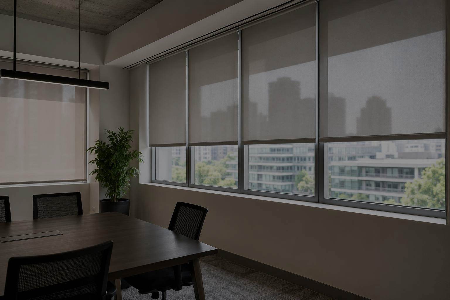 Cortinas roller para oficinas: ventajas, diferencias con cortinas convencionales y cuándo elegir sistema dual